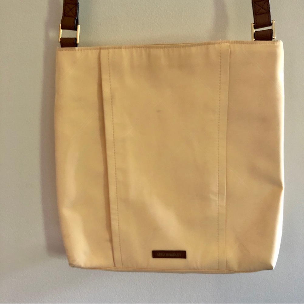 Vera Bradley Rectangular Pale Yellow Adjustable Strap Purse - Picture 2 of 16